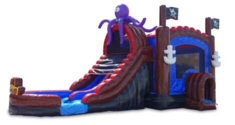 Pirate Cove 5 in 1 Combo Dual Lane Waterslide